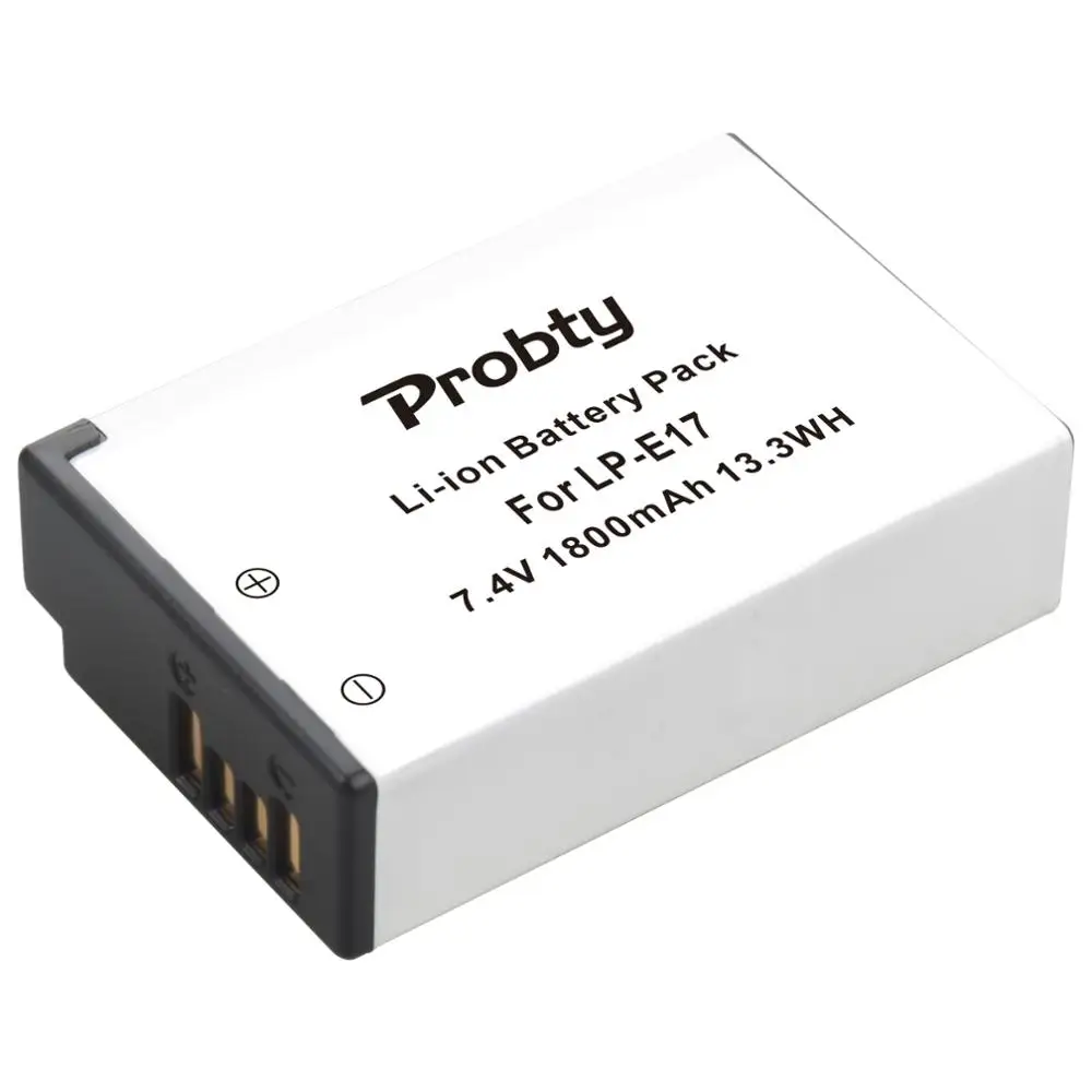 Probty 1800mAh LPE17 LP E17 LP-E17 akumulator do aparatów Canon EOS 200D M3 M6 750D 760D T6i T6s 800D 8000D pocałunek X8i kamery