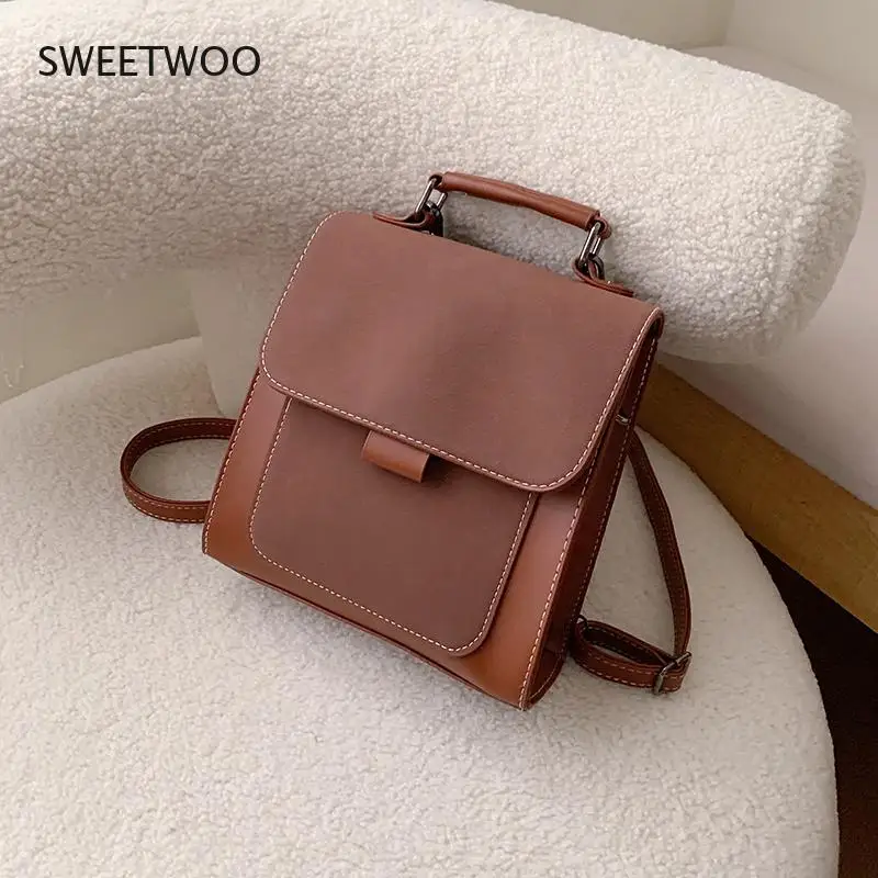 High Quality Leather Backpack Women Cute Mini Backpacks for Women Fashion Women\'s Backpack Luxury Small Designer Backbags Trend