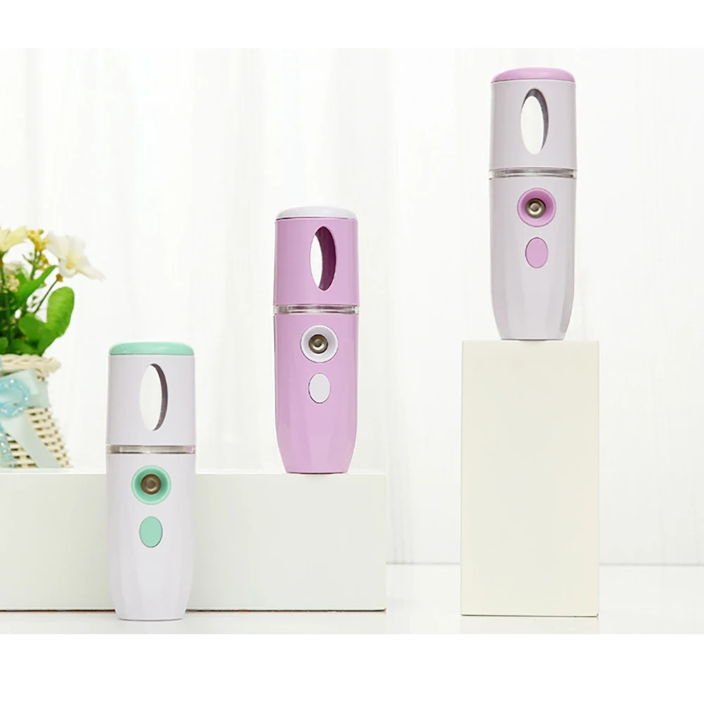 

Water Replenisher Mini Nano Humidifier Spray Beauty Instrument Humidifying Sprayer USB Mist Sprayer Disinfect