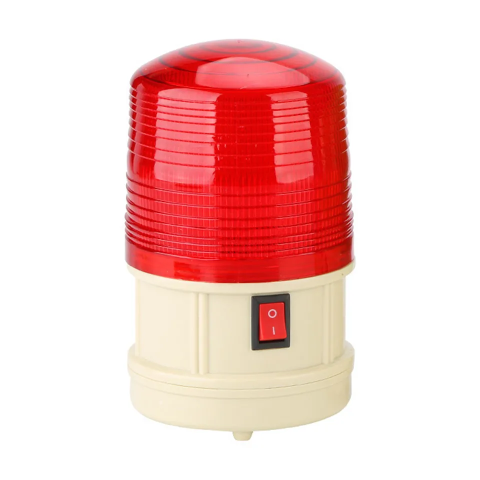 LTE-5088 Battery powered DC 6V LED screen flash LED strobe Alarm red yellow warning light no sound