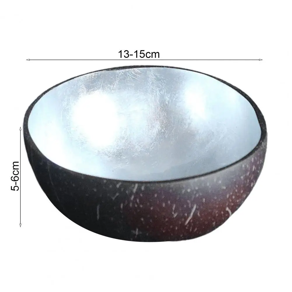 Food Container Compact Durable Coconut Shell Vintage Anti-Wear Painted Bowls for Restaurant - view 3
