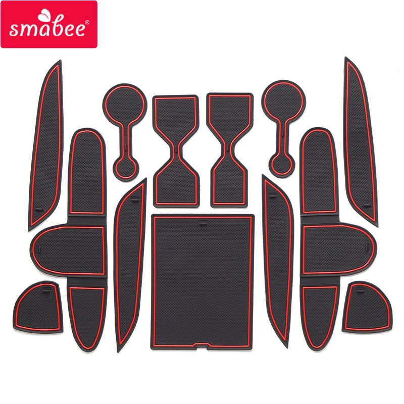 

Smabee Car Gate Slot Cup Mat for Hyundai Palisade 2020 Anti-Slip Door Groove Pad Auto Interior Accessories Rubber Styling