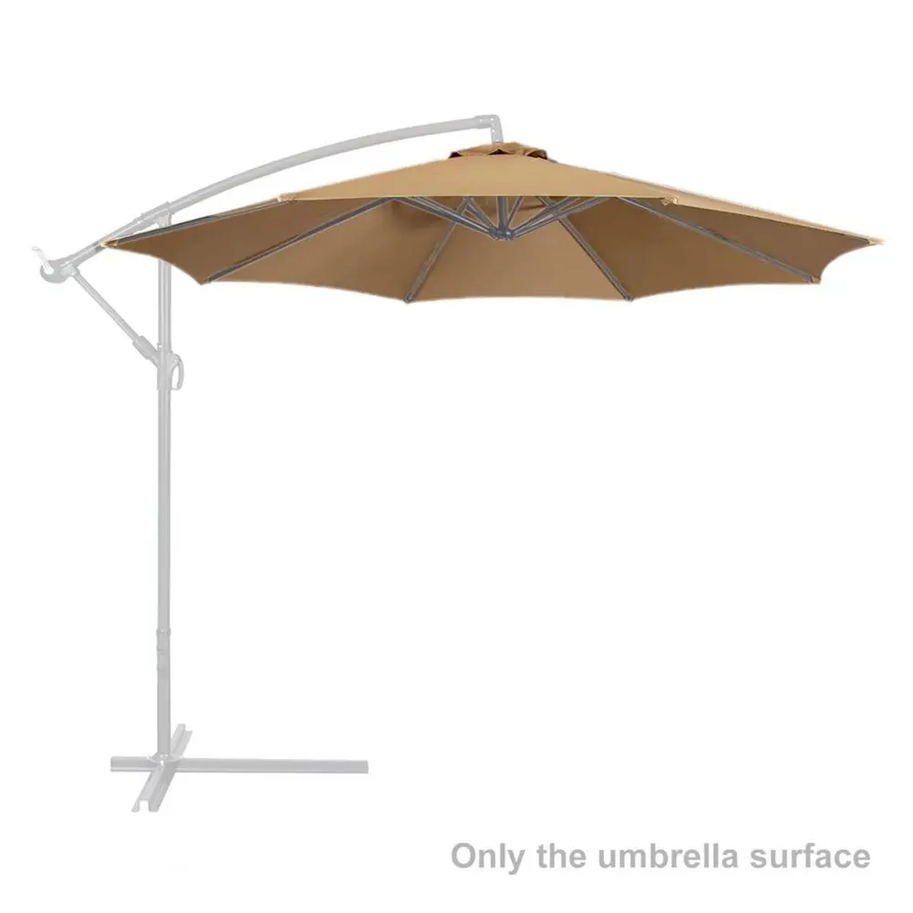 2/2.7/3m Waterproof Oxford Cloth Outdoor Sunshade Umbrella Replacement Fabric Cover Garden Parasol Canopy Cover for 6 or 8 Arm