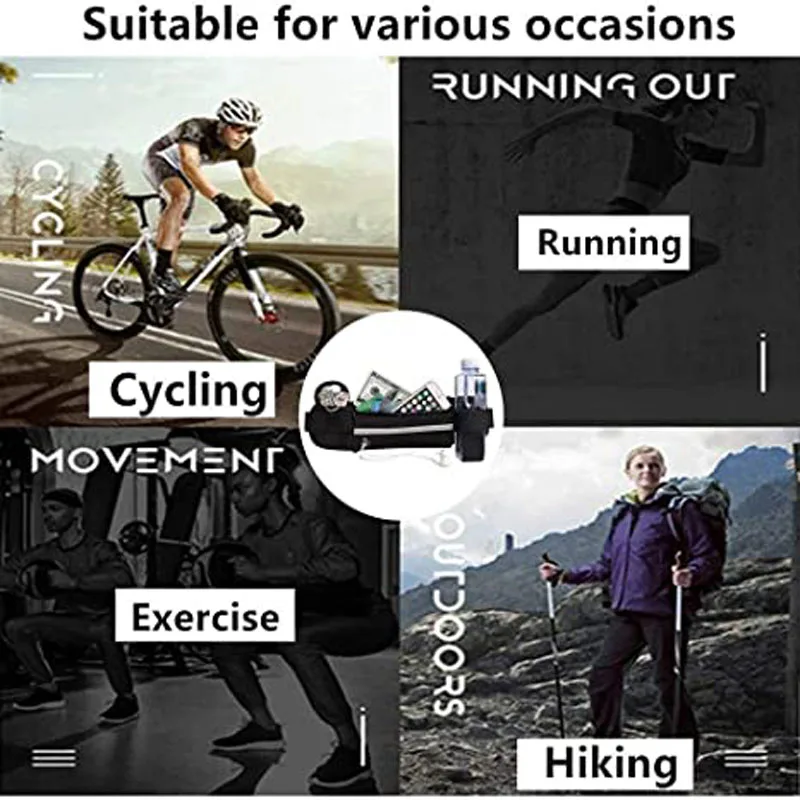 Waterproof Run Waist Belt Bag Men Women Sports Bag Cycling Running Gym Belt Bag Male Bag Waist Bag Sports Fanny Pack Jogging Bag