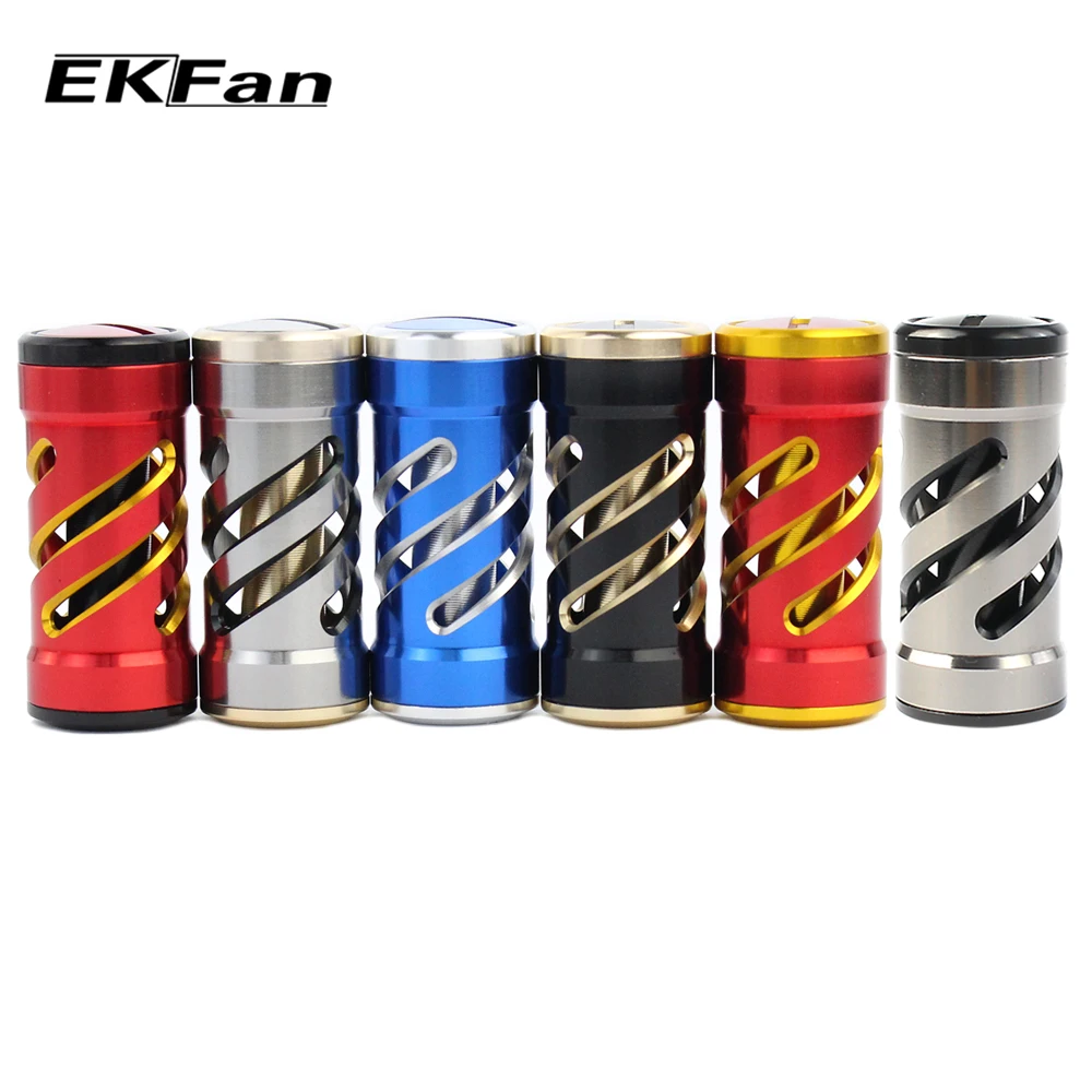 EKFan 1PC uchwyt kołowrotka ze stopu aluminium pokrętło do kołowrotka wędkarskiego do rzucania przynęty i części bębna z kroplą wody