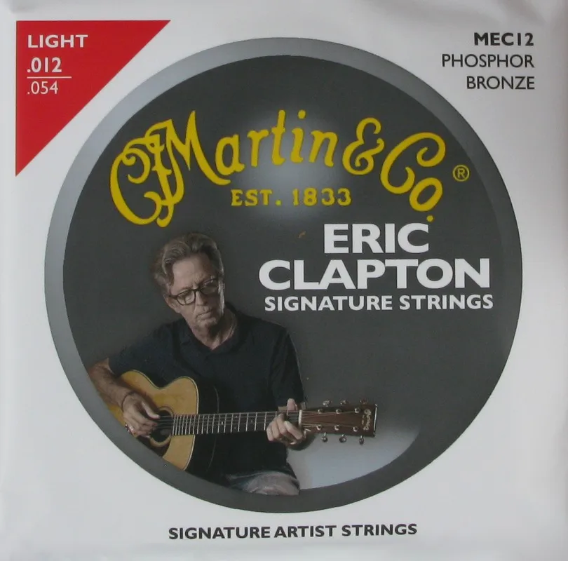 MartinGuitar MEC12 MEC13 Acoustic Guitar Eric Clapton's Choice 92/8 Phosphor Bronze Strings, Light, 012-054