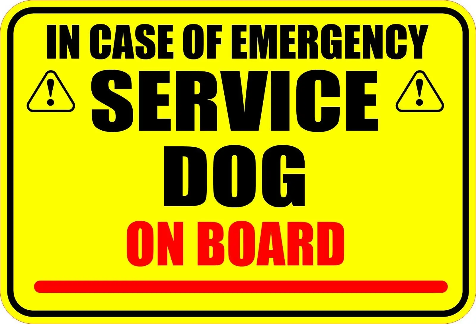 car accessories Suitable for In Case Of Emergeny Service Dog On Board Sticker Bumper Sticker Decal acura tsx scott mtb