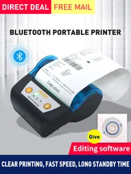 Mini Portable Printer Thermal Wireless Receipt 58mm Bluetooth Mobile Printer Machine For Small Business Printers For Computers