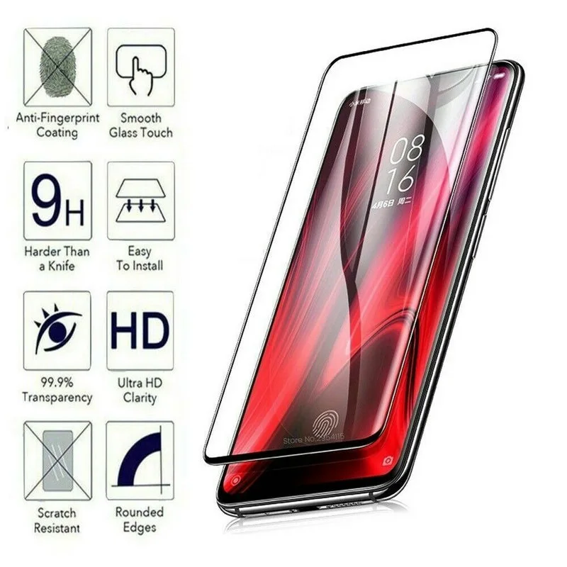 3D curved Transparent edge glue full coverage screen tempered glass film protector for Oppo Find X2 Neo Pro X Reno 4 Pro 100pcs