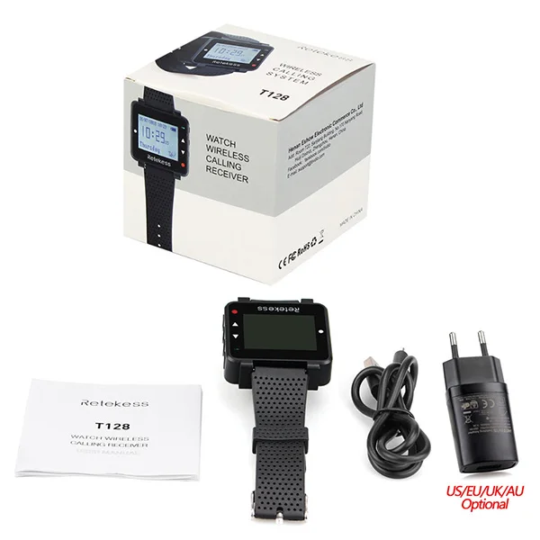 Retekess T128 Restaurant Pager Drahtlose Kellnerrufsystem 2 Uhr Empfänger + 10 stücke T117 Ruftaste Für Cafe Klinik – Detail 23