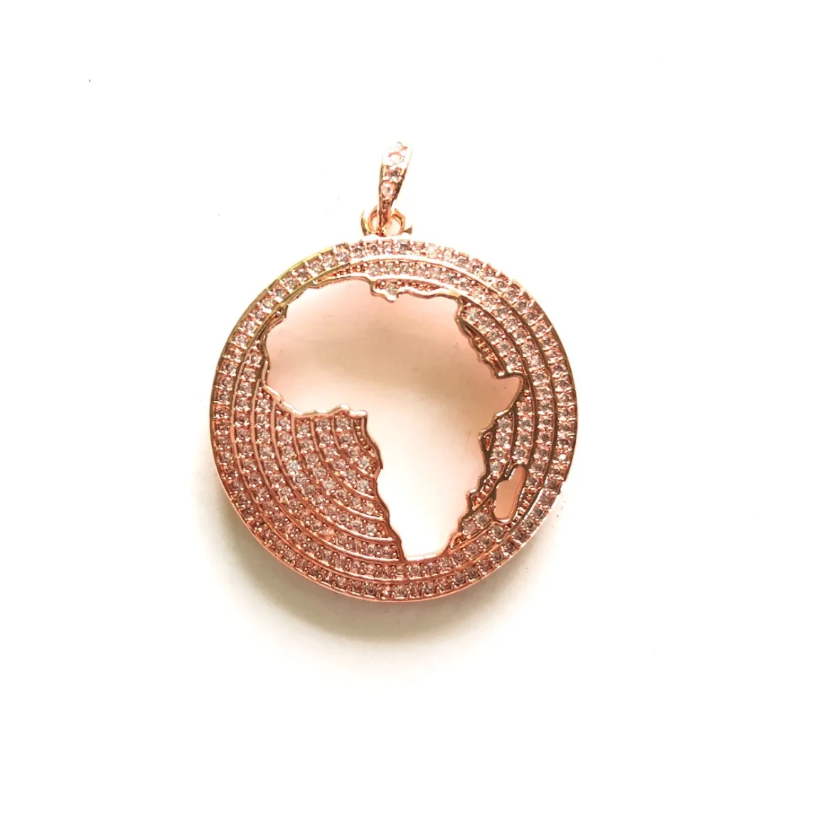 5pcs Africa Map Charm for Women Bracelet Necklace Making Gold-Plate Bling Pendant for BLM Juneteenth Awareness Jewelry Accessory