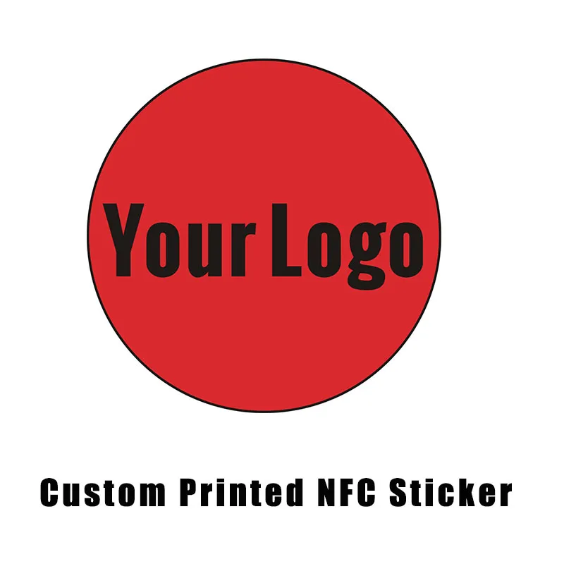 Custom Printed NFC NTAG216 Sticker Label 13.56MHz 14443A protocol NFC Forum Type 2 Tag