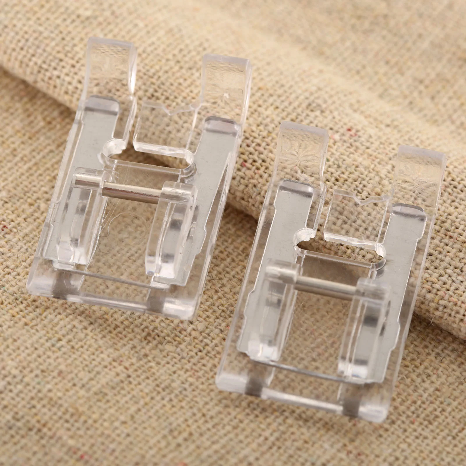 DRELD Transparent Home Domestic Sewing Machine Satin Stitch Presser Foot Snap-on For Singer Brother Juki Sewing Machine