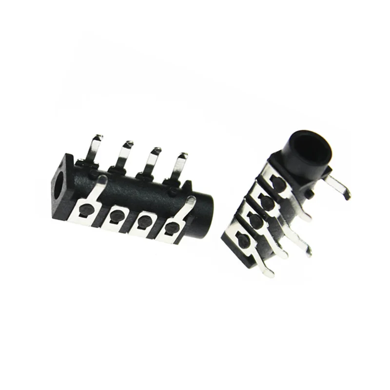 20 Stks/partij PJ-313B PJ313B Vrouwelijke Audio Connector 3.5Mm 6 Contacten Stereo Audio Socket Through Hole Haakse Aaudio Plug