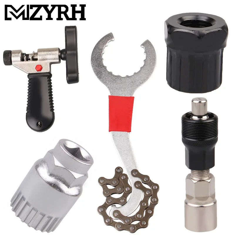 Bicycle Repair Tool Kits Chain Cutter Crank Puller Remover Tool Mountain Bike Freewheel Removal Tool Bicycle Cycling Accessories