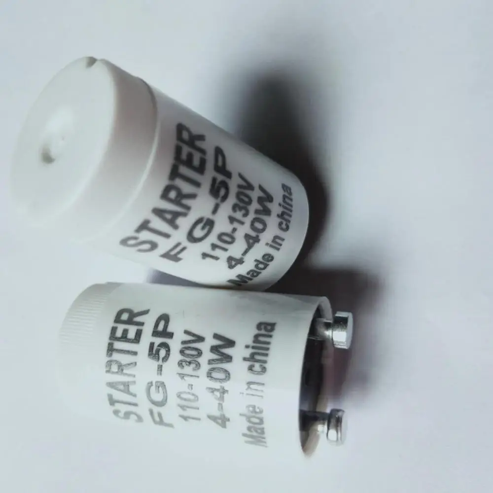 2pcs/lot 4-40W 110V-130V Starter Mosquito Lamp Fuse Starter FG-5P For Mosquito Lamps 4-40W Pass CE ROHS