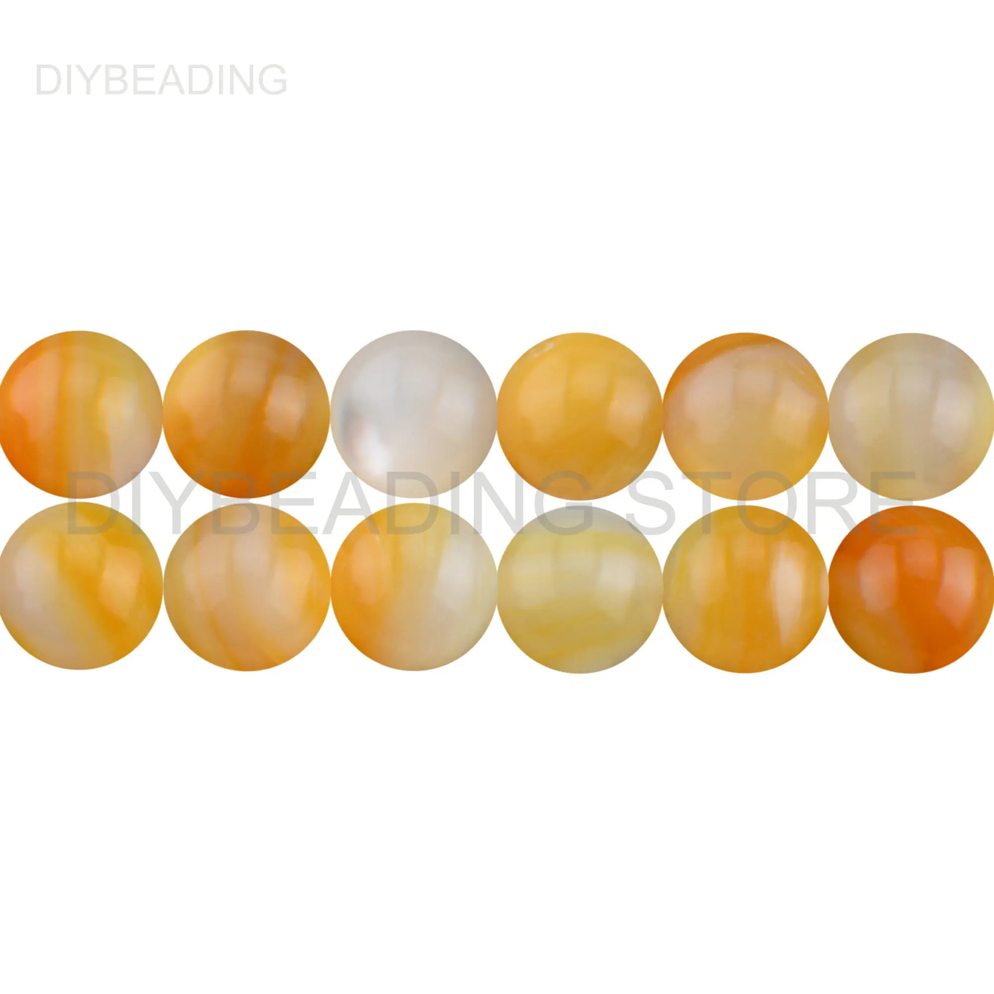 Shell Jewelry Making Beads Lots Wholesale Natural Yellow MOP Shell Stone Round 4 6 8 10 12mm Bead for Bracelet Earring Making