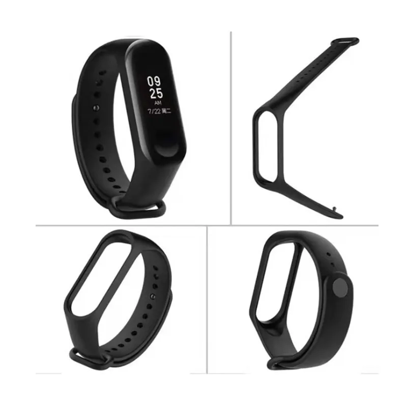 Correa de silicona para Xiaomi Mi Band 5, 6, 4 y 3, pulsera de silicona suave para reloj inteligente, 2021