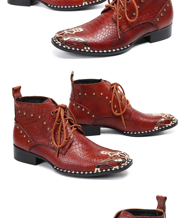 Sommer Mann spitz Frenulum Schuhe Kleid Stiefel Modell Show Schuhe Bankett Party personal isierte Rindsleder heiraten Herren schuhe – Detail 9