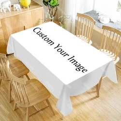 Customize Any Pattern Tablecloth Square/Rectangular Christmas/Wedding/Party/White Table Cover Anime/Flower/animal Table Cloth