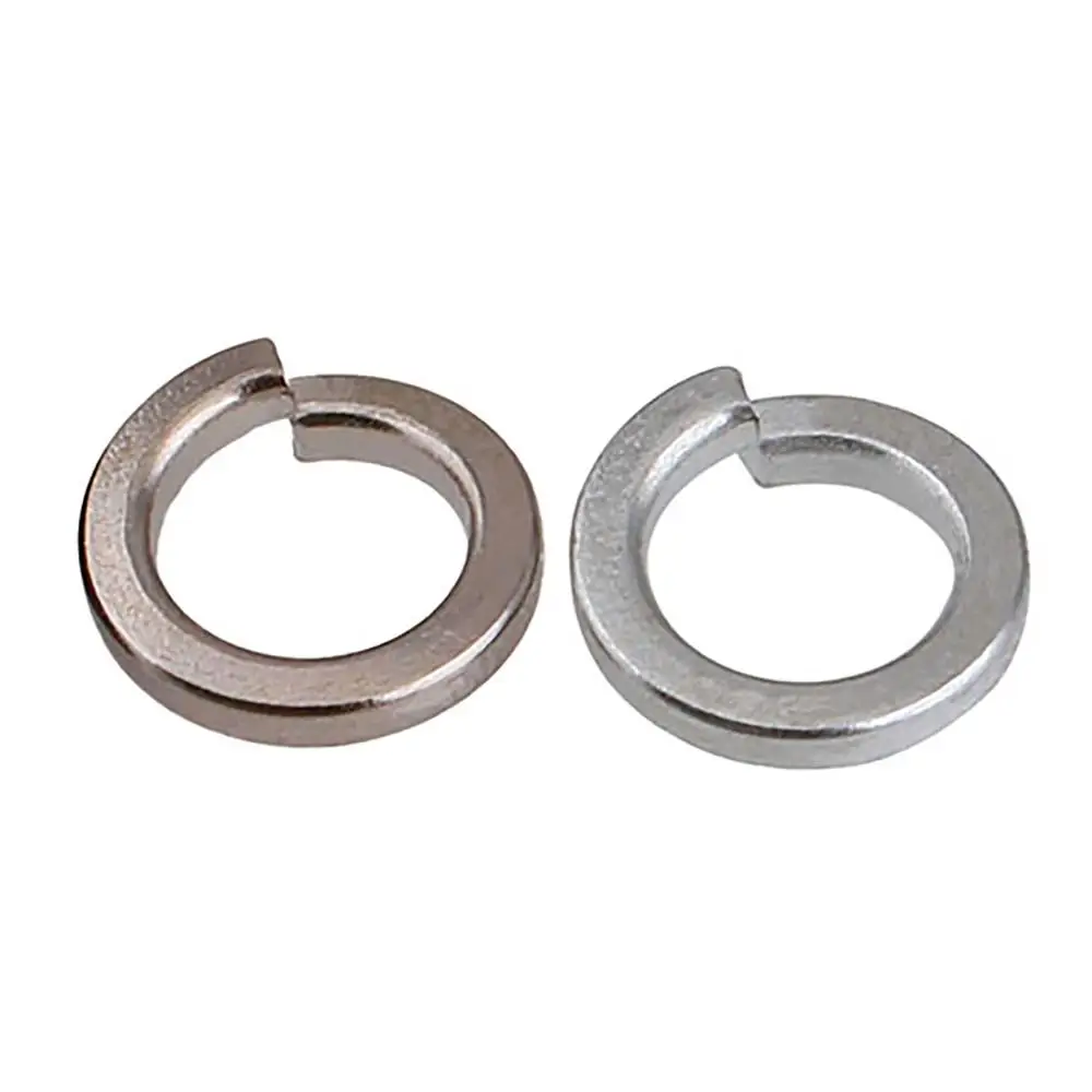 Spring Washer M2 M2.5 M3 M3.5 M4 M5 M6 M8 Carbon Steel Split Spring Lock Washer Elastic Gasket Zinc Plated/Nickel Plated