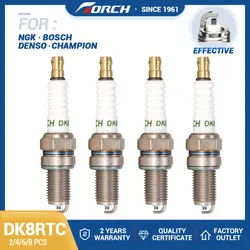 Replace Candle for 4339 DCPR8E DCPR8E-N Spark Plug Torch Brand Bujia DK8RTC for Champion RA6HC Denso XU24EPR-U