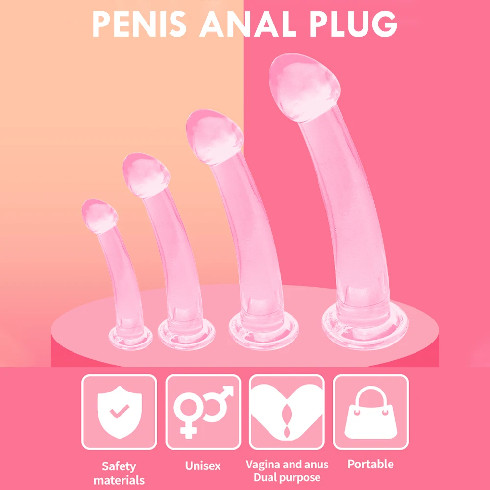 Soft Jelly Dildo Suction Cup Masturbator Realistic Dildos Anal Ass Butt Plug Prostate Massage Sex Toy For Adult Women Men