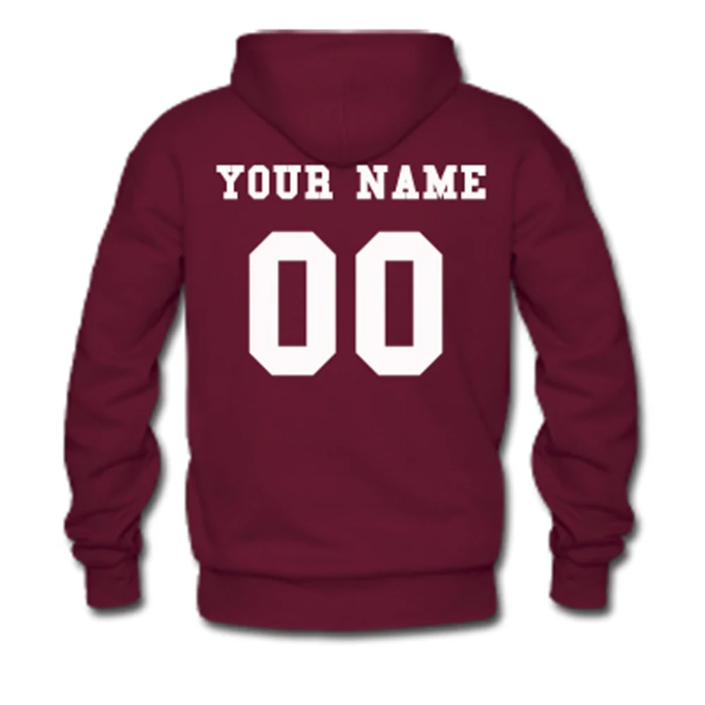 

Design Your NAME AND NUMBER Sweatshirt men funny custom gift Hoodie USA size