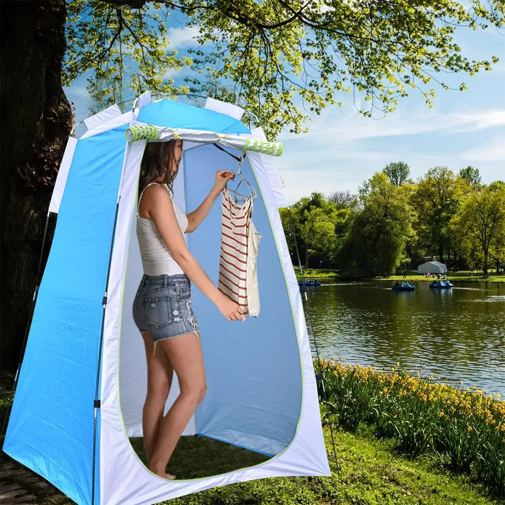 3 colors Outdoor Portable Privacy Shower Toilet Tent Camping Pop Up Tent Changing Tent UV Function Dressing Tent 1 - 2 Person