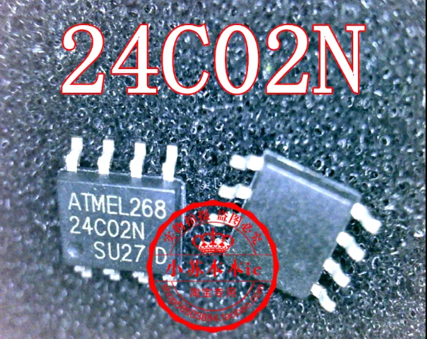 MeiMxy  20PCS  AT24C02N 24C02 24C02N SOP-8 EEPROM PB/HALO free NiPdAu, 1.7V new original AT24C02N-10SU-2.7 Storage