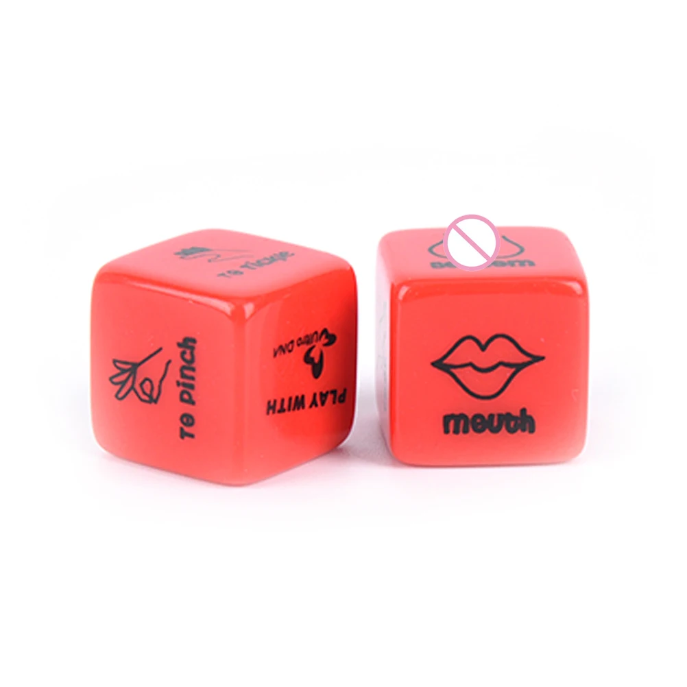 1/2pcs 6/12 Sided Sexy Funny Adult Love Humour Gambling Sex Romance Erotic Kama Sutra Craps Dice Toy