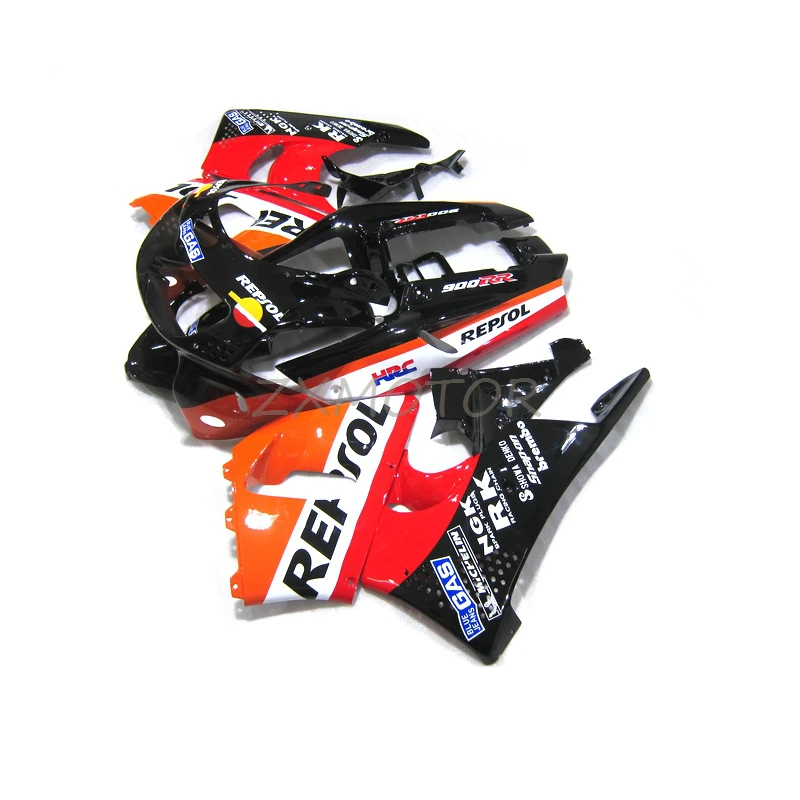 High Quality fairings for HONDA CBR900RR 893 1996 1997 Orange Repsol ABS Plastic CBR893 cbr893 96 97 Motorcycle Fairing Kit CV18