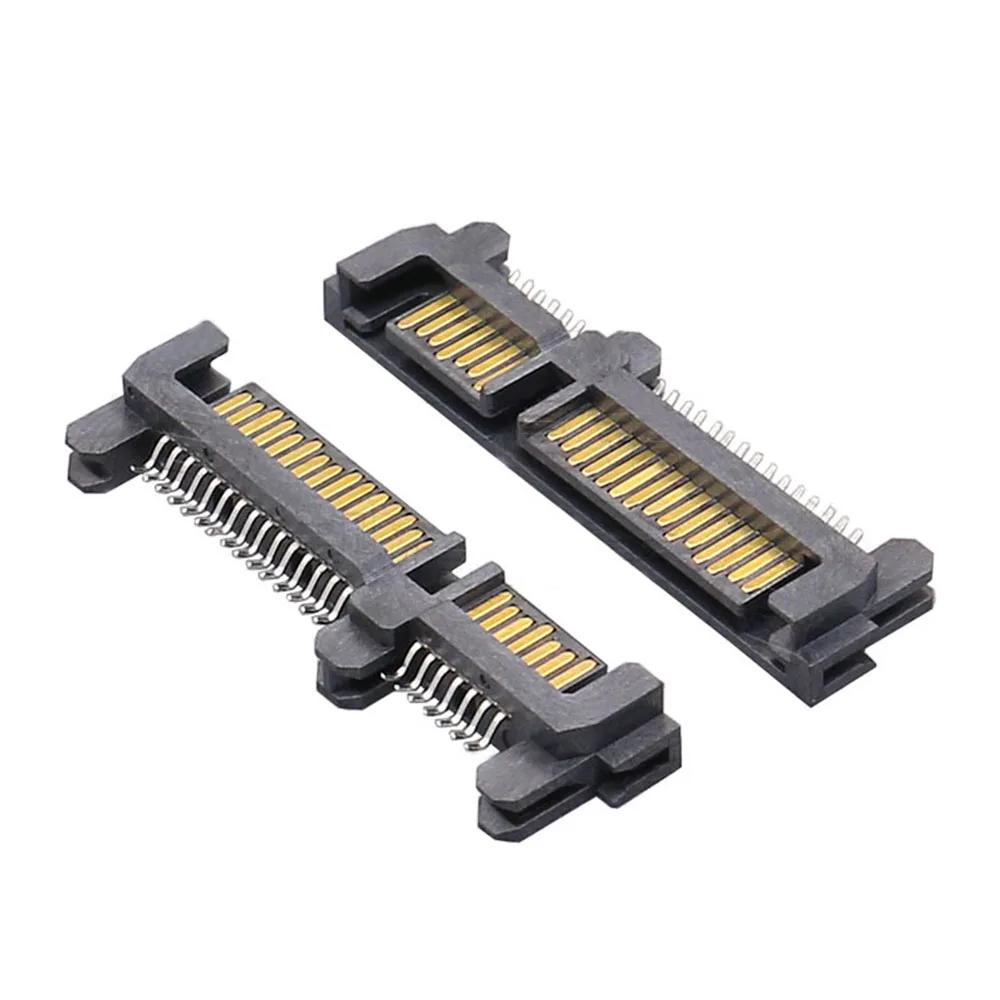 2-10 pz SATA 7P + 15P maschio SMT Splint SMD 22pin SATA unità a stato solido connettore porta presa interfaccia disco rigido