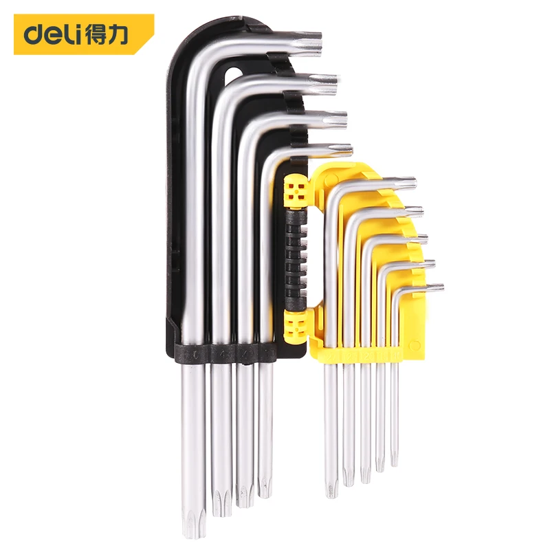 

deli Torx L Shape Allen Key Hexagon Wrench Spanner Set Metric Plum Inside Screwdriver Allen Key Multitools Household Repair Tool