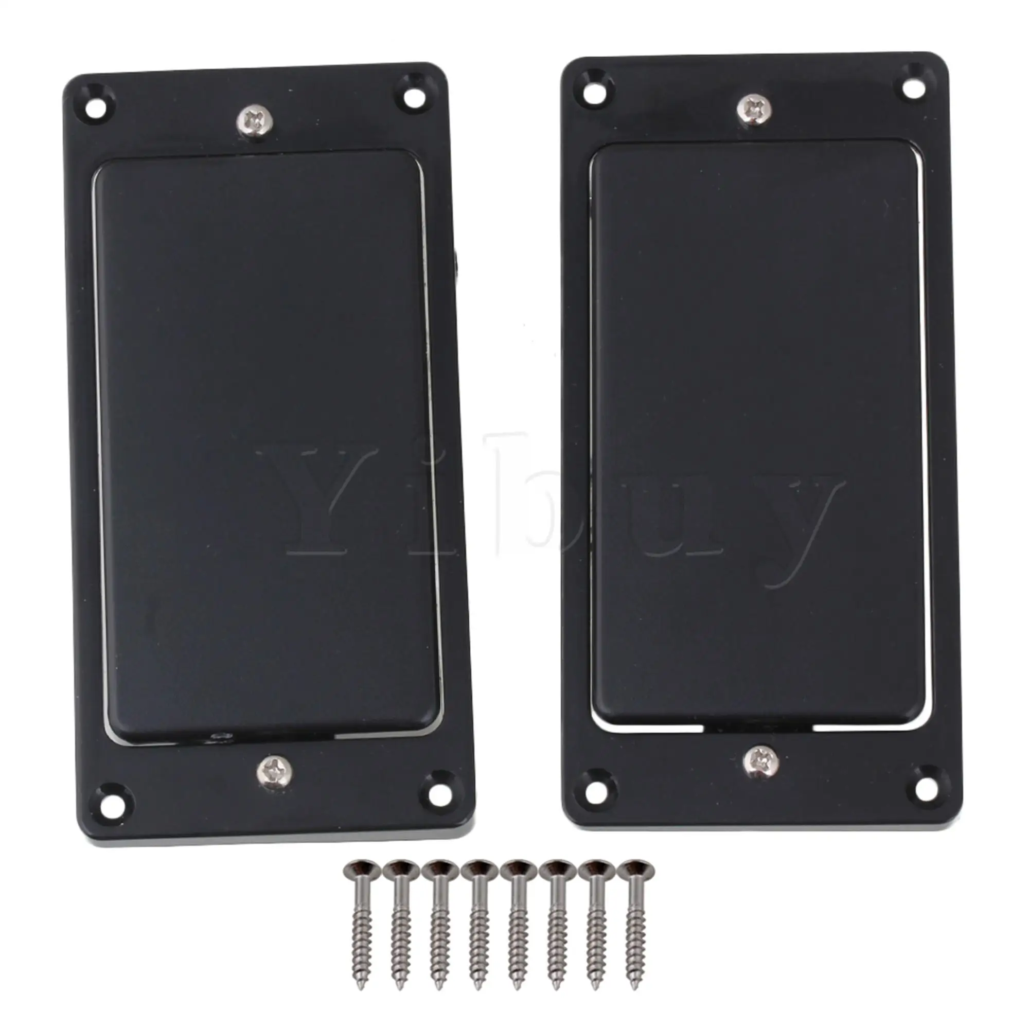 Yibuy Black Sealed Humbucker Pickup Set Bridge Pickup and Neck Pickups For Electric Guitar