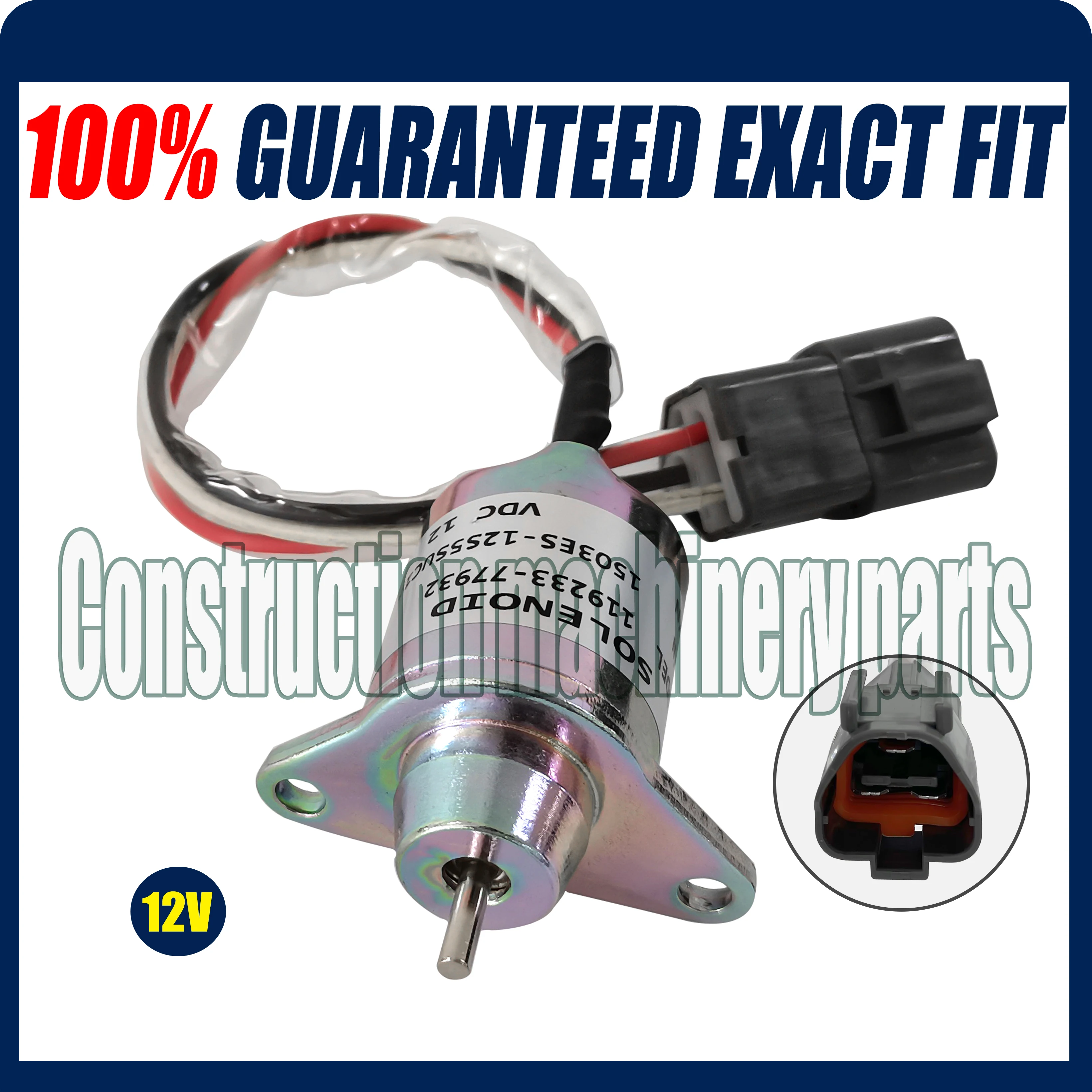 

Fuel Shut Off Shutdown Solenoid For Yanmar 119233-77932 Woodward 1503ES-12S5SUC12S