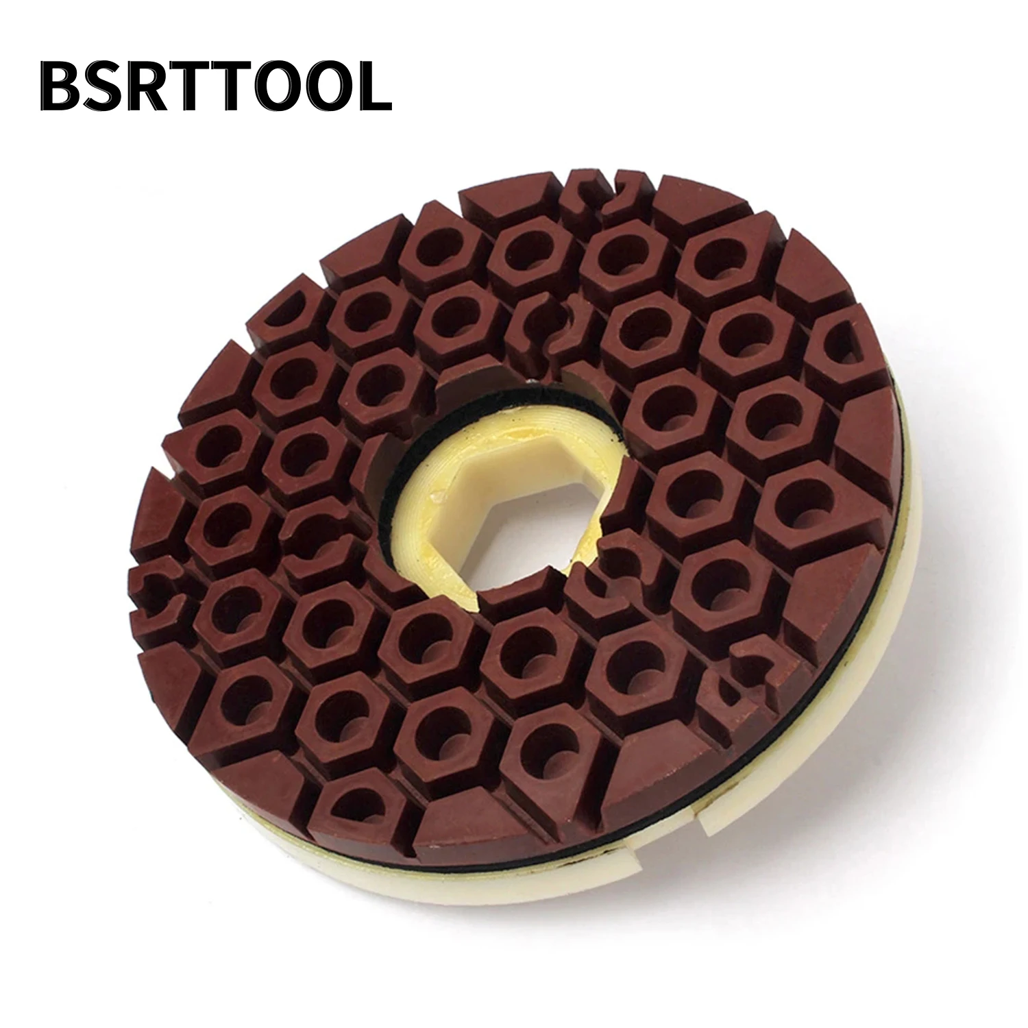 BSRTTOOL 7PCS 6 Inch Diamond Polishing Pads Snail Lock Abrasive Disc Wet Polishing Pad For Marble Granite Grinding Wheel