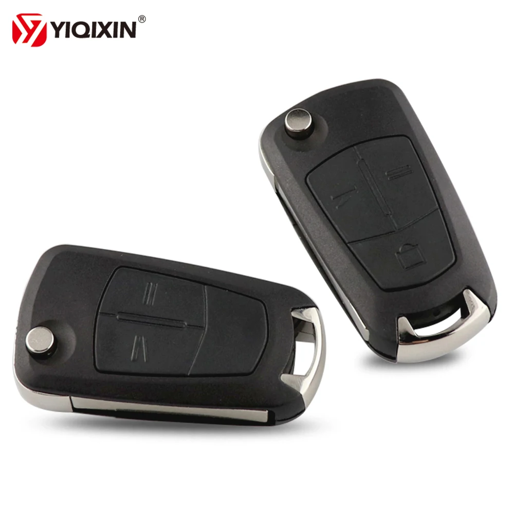 

YIQIXIN 2 3 Buttons Flip Folding Remote Car Key Shell For Vauxhall Opel Vectra Astra Corsa Zafira Cover Key Shell HU100 Blade