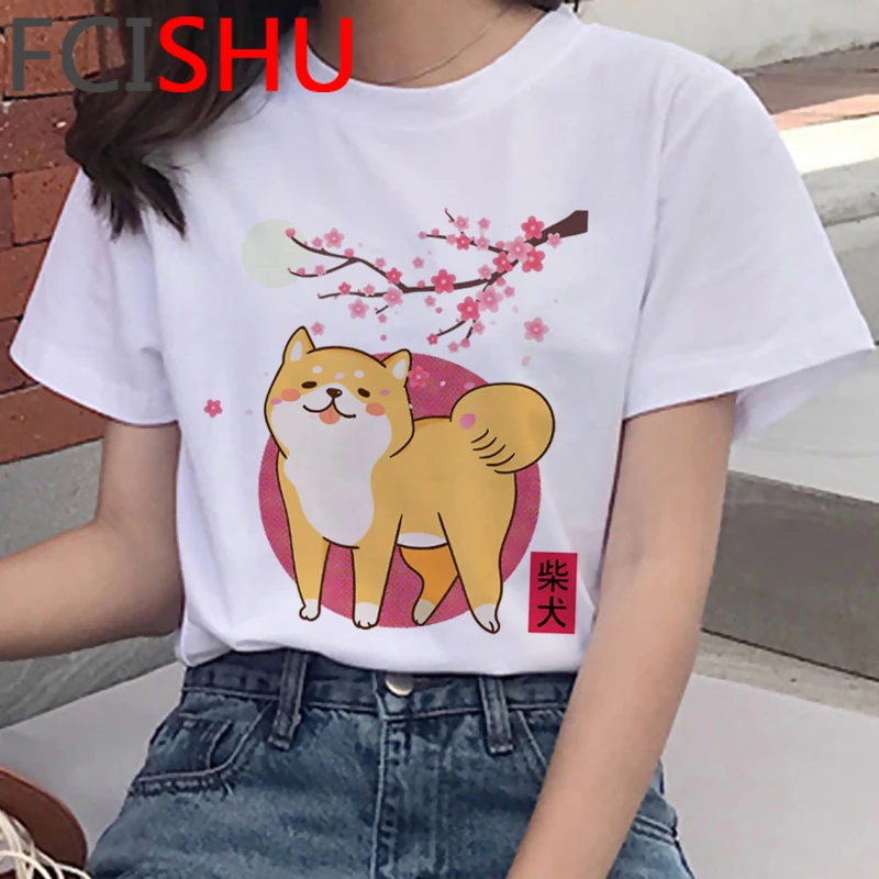 Chemise Shiba Inu Bulldog français Border Collie Corgi, haut d\'été, vêtements Tumblr, 600, harajuku, kawaii