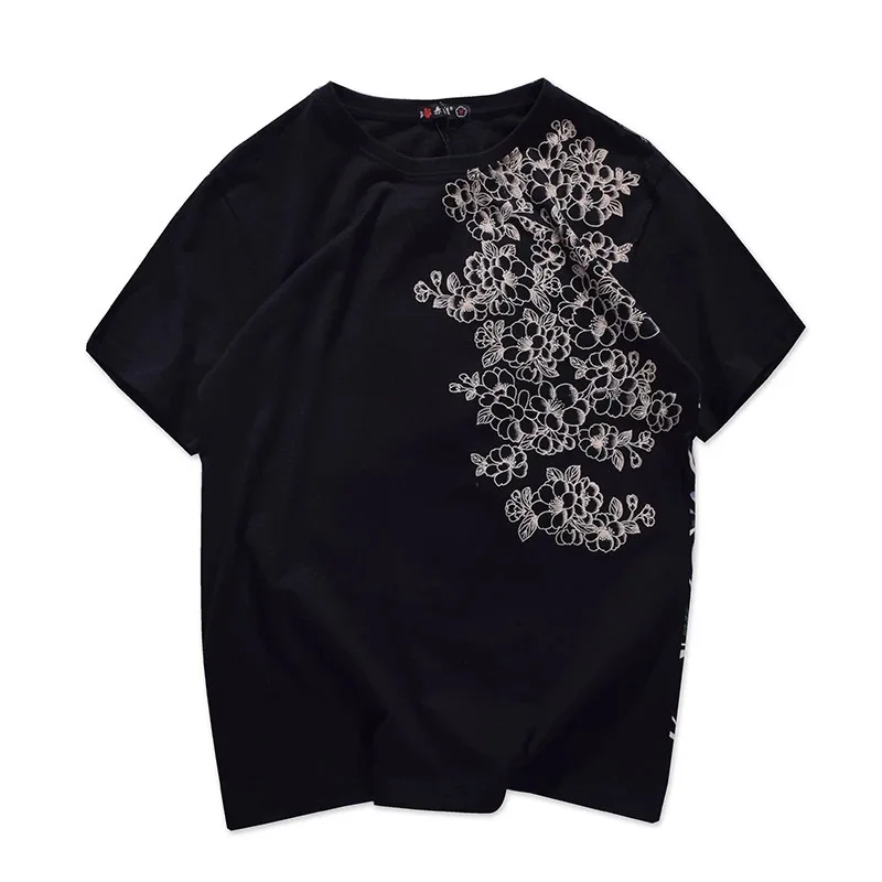 2020 New Arrival Sale Top Fashion Animal Tshirt Homme Red Tattoos Edition Embroidery Short Cotton O-neck T Shirt Brand Clothing