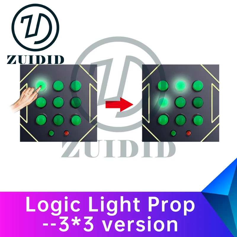 

escape room prop Logic Light Prop According to logic rule and light up all the lights to unlock escape game ZUIDID