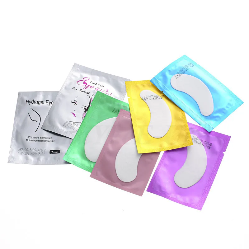 50pairs Collagen Eye Patches Grafted Eye Stickers Eyelash Under Eye Pads Eyelash Pads Paper Sticker Wraps Makeup Tools