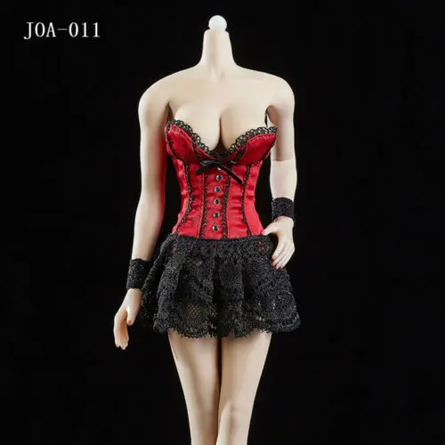 JOA-011 1/6 Corset Bustier Lace Dress Skirt Clothes Set Model for 12