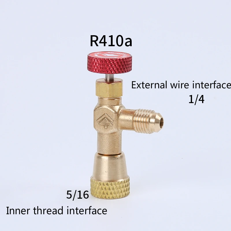 HS R410a R22 Refrigeration Tool Air conditioning Safety Valve Adapter Fitting 1/4