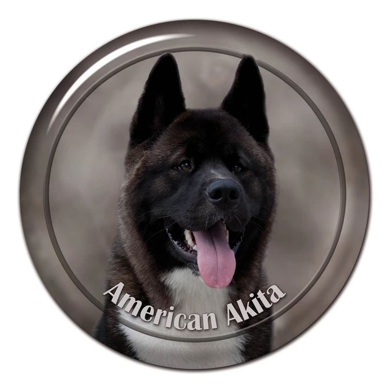 

S30412# 13CM/15CM/17CM PVC Decal American Akita Dog Car Sticker Waterproof for Bumper Rear Window Laptop Toilet