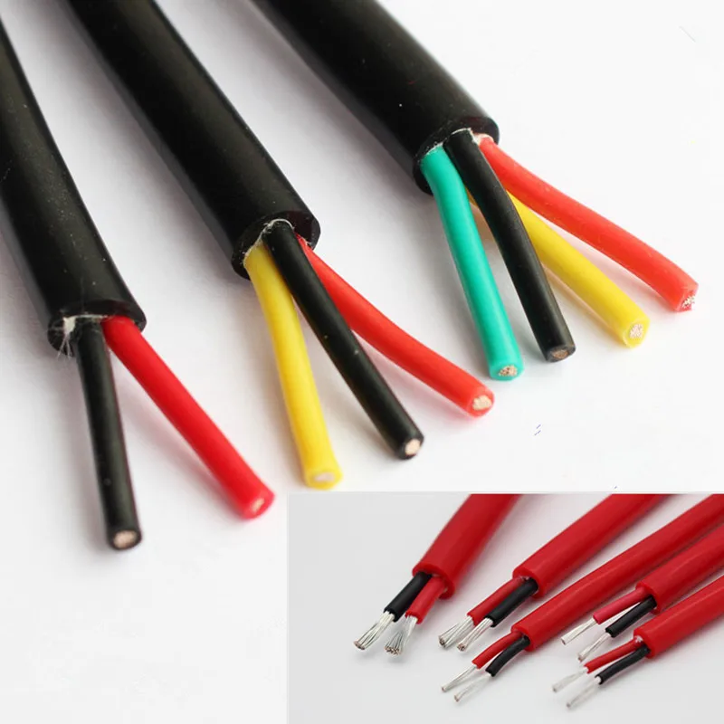 Silicone sheath cable wire 2-8 core high and low temperature resistant 22-11awg tinned copper core soft corrosion resistant wire