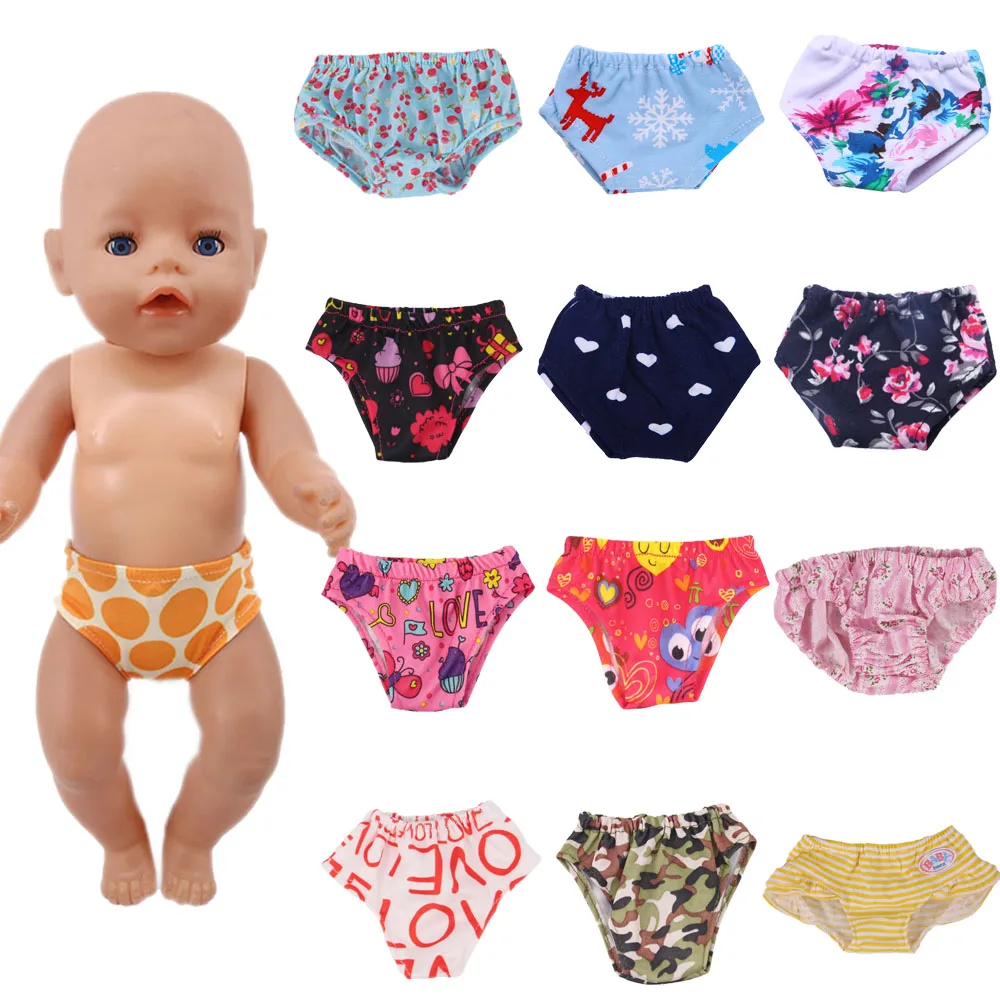 Pop Kleding Slipje Kiezen Voor 18 Inch Amerikaanse Pop & Geboren Baby Doll Kleding Voor 43 Cm, speelgoed Voor Meisje, Generatie Nenuco Ondergoed