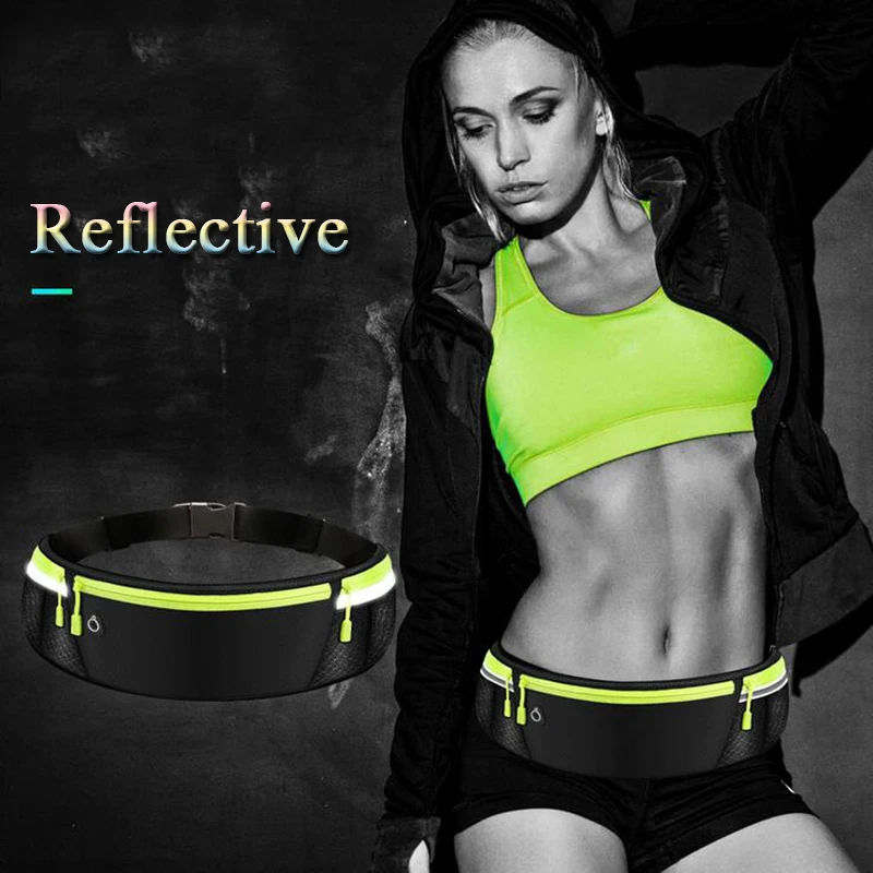 7 inch Phone Pouch Running Waist Bag Sport Gym Waist Belt Bag Jogging Marathon Hiking Climbing Cycling Waist Wallet Fanny Pack