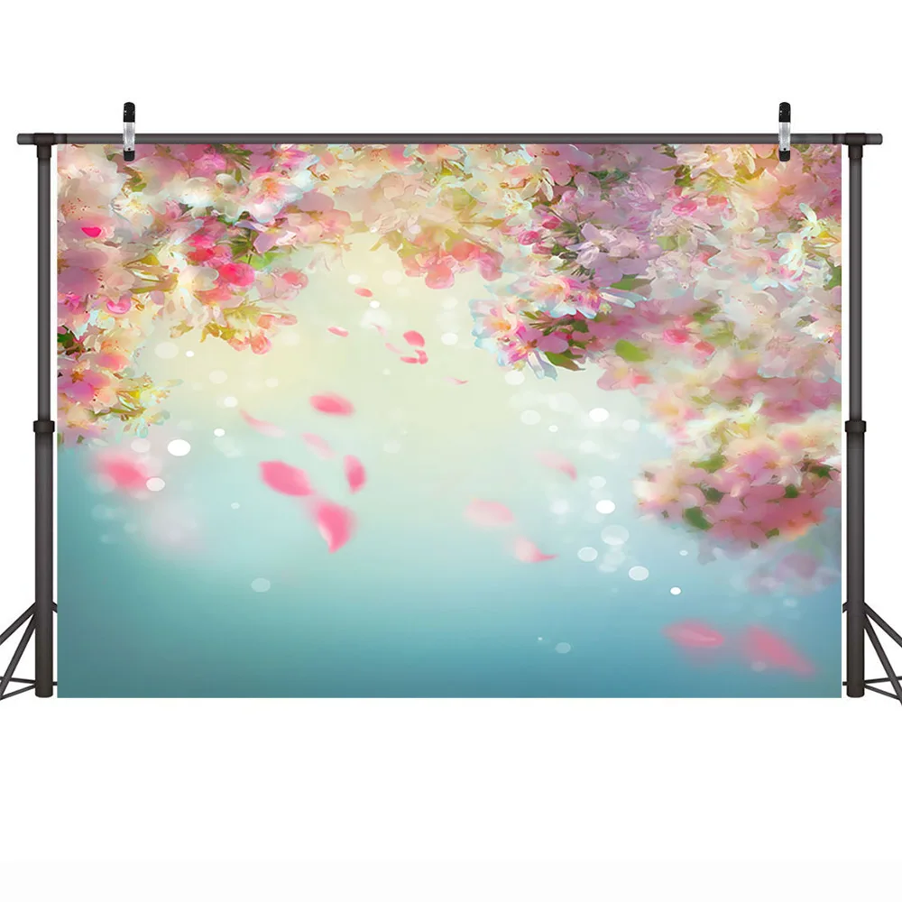 Alat peraga fotografi potret bayi baru lahir, latar belakang anak, latar belakang Ulang Tahun, properti Studio foto, bunga sakura, latar belakang langsung