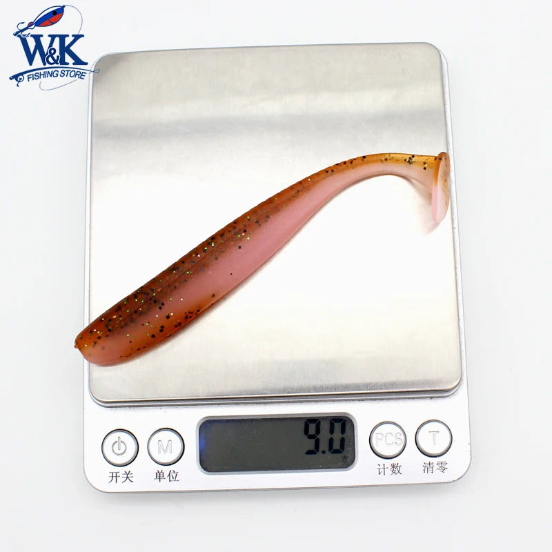 11.5 CM Freshwater Fishing Lures for Walleye Pike Zander Perch Bass with Strong Scent Weightless Rig at Live Action Soft Bait
